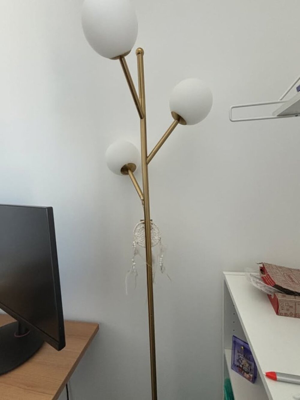 Mid Century Modern Gold Lamp